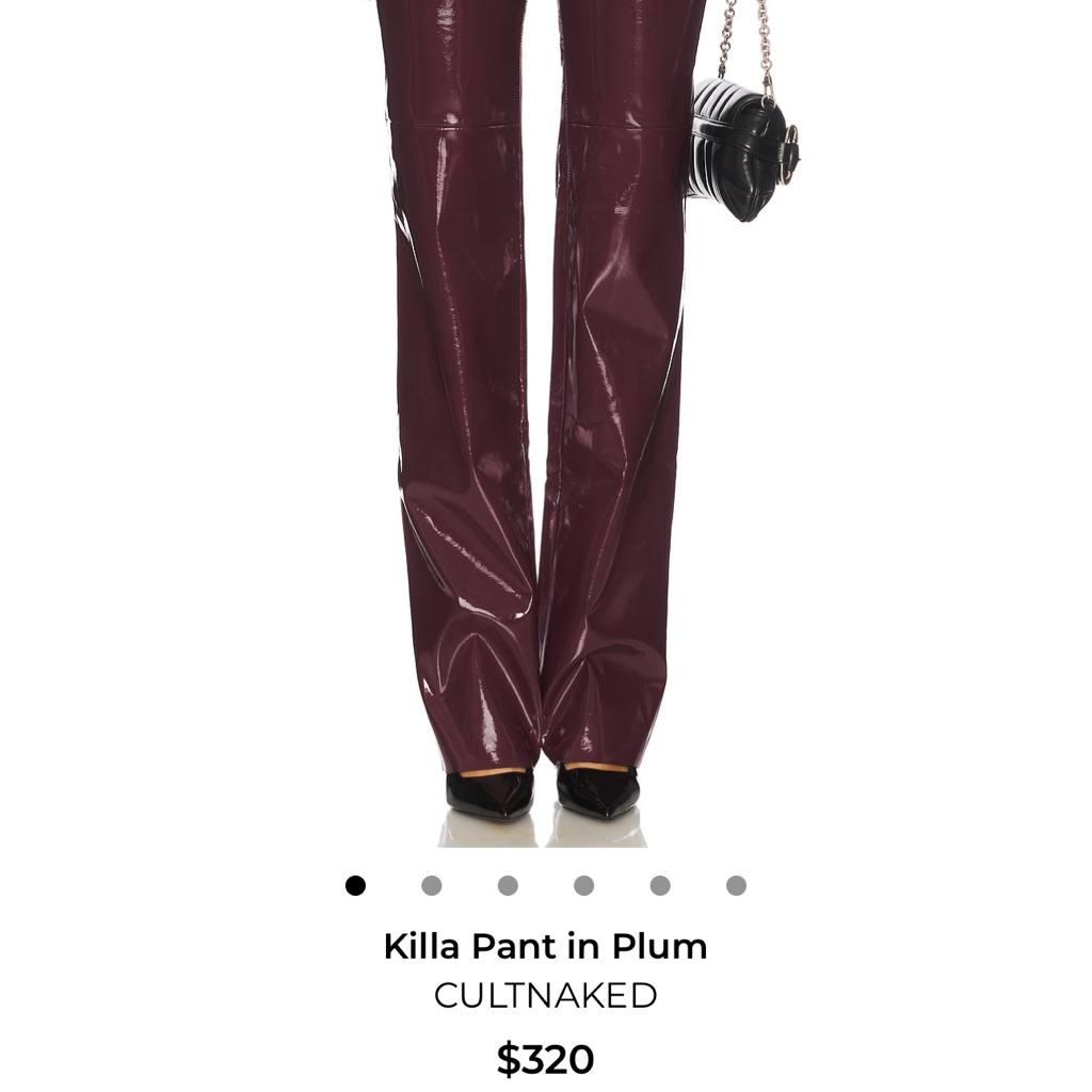Cultnaked Killa Wide-Leg Pants In Plum